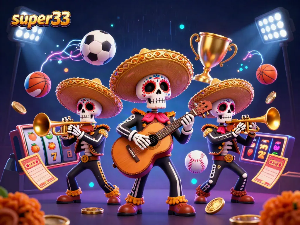 Engage in thrilling slots with super33 in a vibrant casino scene featuring dynamic gameplay elements.