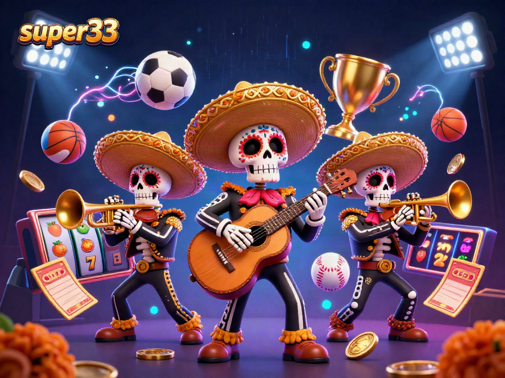 Engage in thrilling slots with super33 in a vibrant casino scene featuring dynamic gameplay elements.