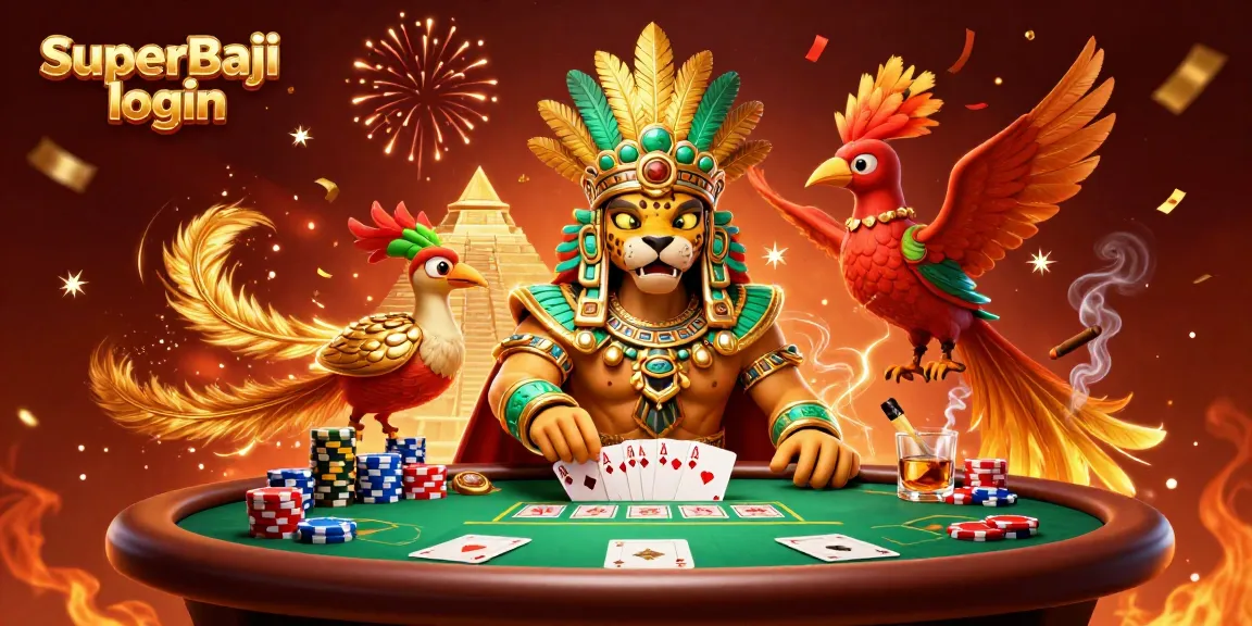 Engage with the SuperBaji login, as the Mayan jaguar priest welcomes players to casino glory.