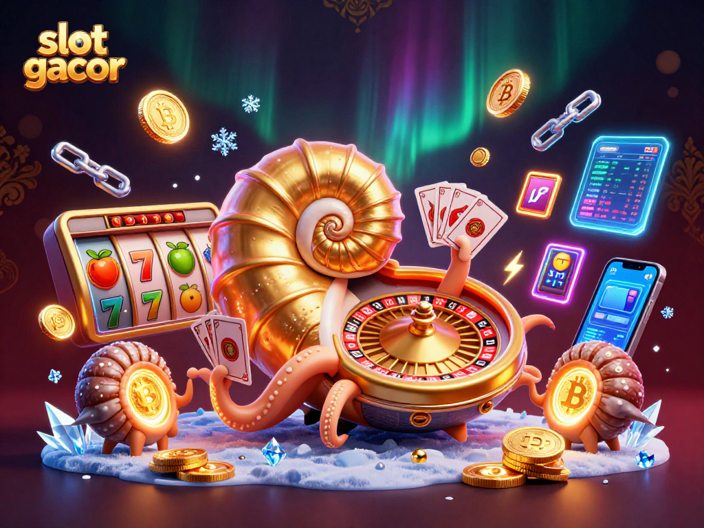 Experience thrilling slot gacor action with our vibrant casino illustration featuring classic elements.
