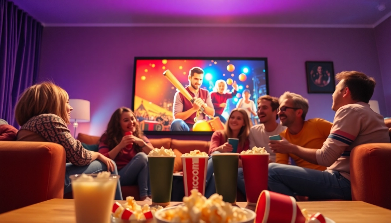 สนุกกับการดูหนังออนไลน์ในห้องนั่งเล่นที่มีความอบอุ่น