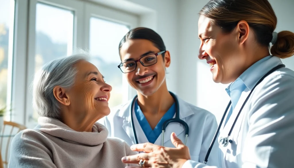 Discussing Health tips with a healthcare professional in a caring environment.