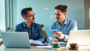 카드 현금화 전략을 상담하는 전문가와 고객의 모습