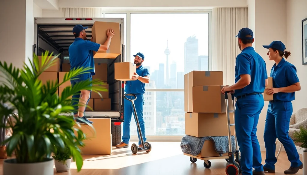 Best Toronto Movers efficiently manage a relocation in a modern apartment.