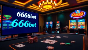 Experience the thrill of betting with the vibrant 6666bet App in a luxurious casino ambiance.