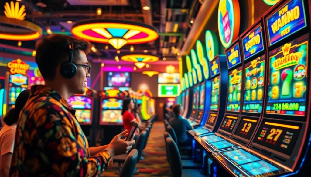 Experience the thrill of hoki138 pro with vibrant slot machines and enthusiastic players.