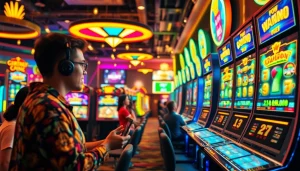 Experience the thrill of hoki138 pro with vibrant slot machines and enthusiastic players.