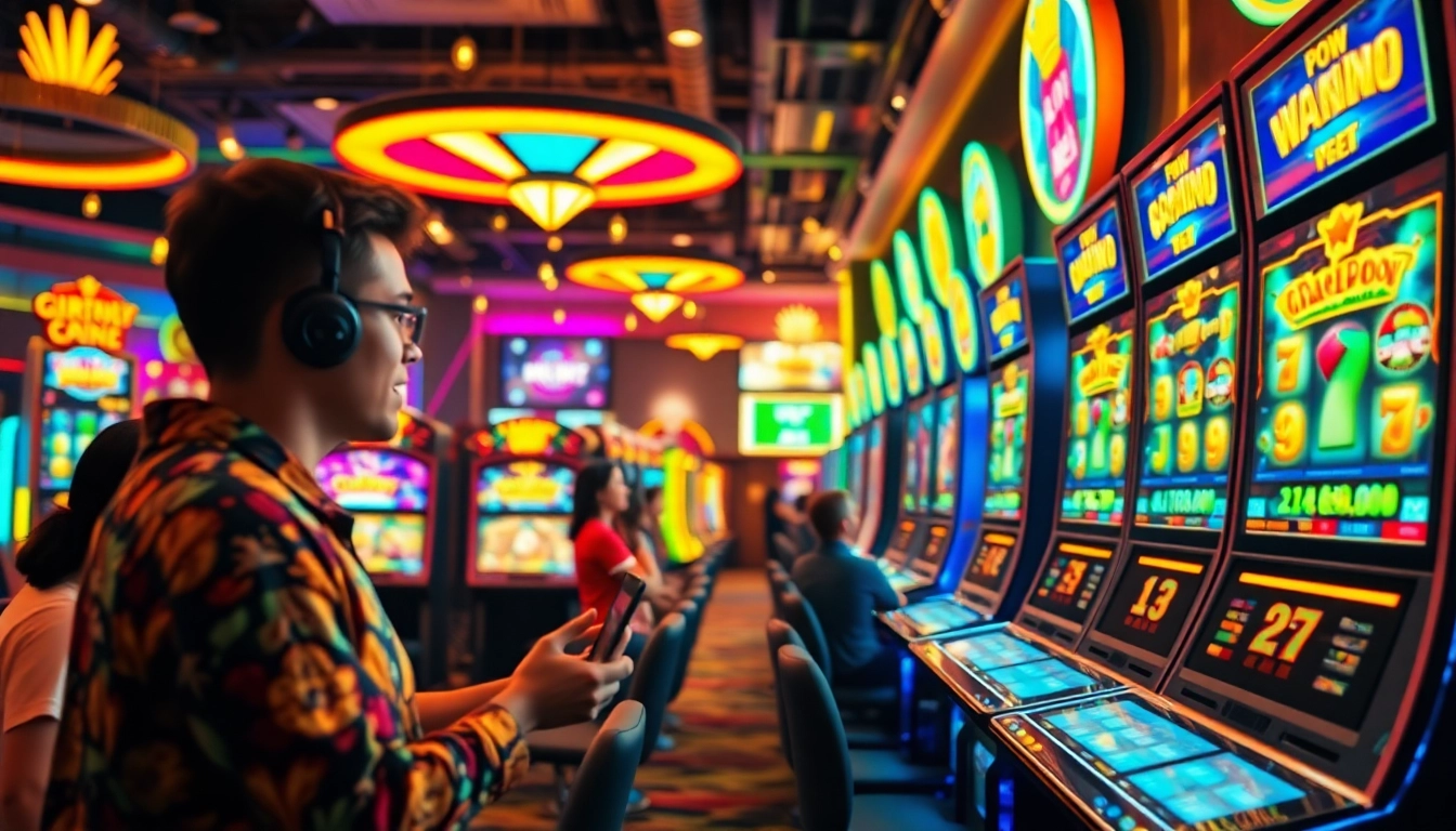 Experience the thrill of hoki138 pro with vibrant slot machines and enthusiastic players.