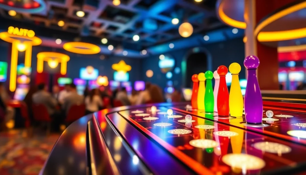 Rasakan keseruan permainan slot plinko dengan papan pin berwarna-warni yang menarik perhatian.