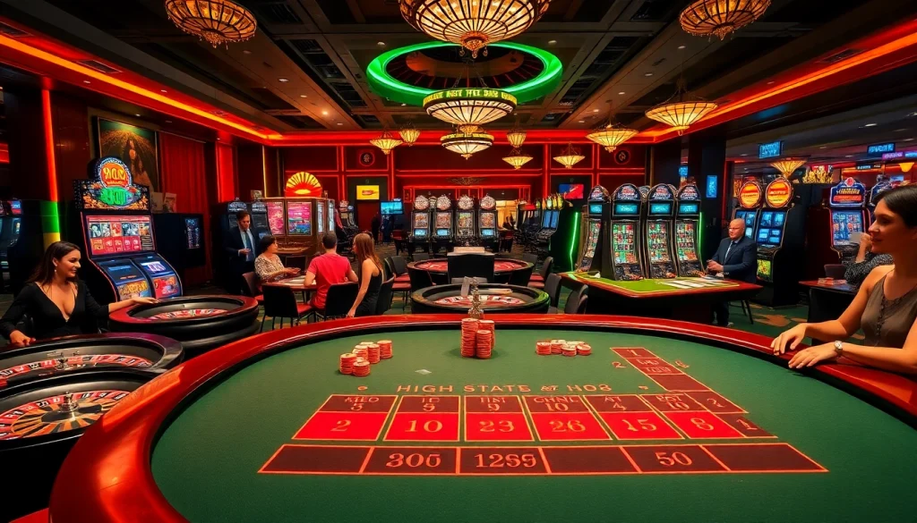 Engaging action at Hi88 baccarat table showcasing vibrant casino excitement.