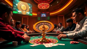 Lương Sơn TV showcases players engrossed in high-stakes poker gameplay at a luxurious casino table.