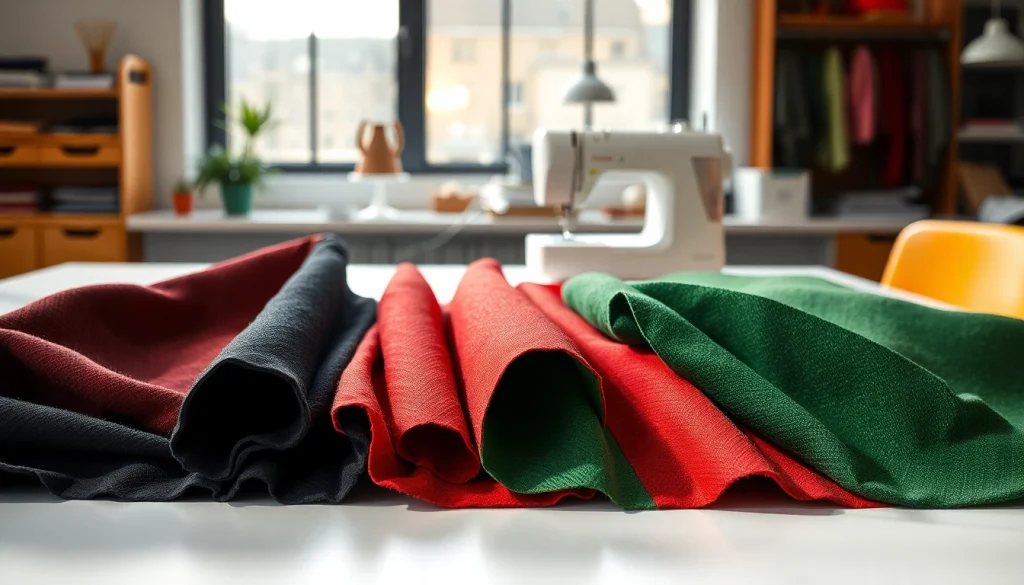 Kunst leer samples displayed creatively on a modern workspace table.