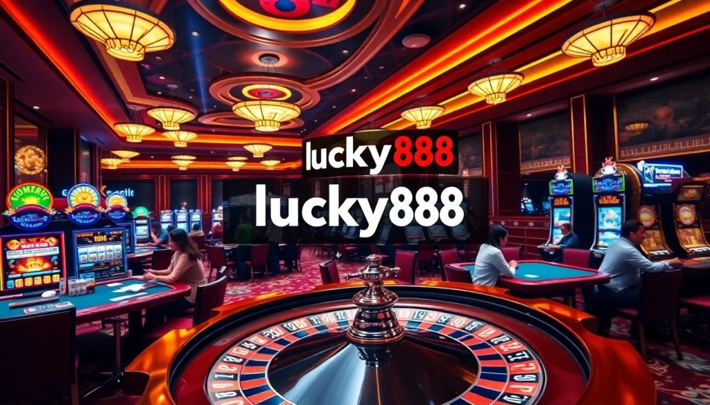 Experience thrilling betting action at lucky88's dynamic casino environment.