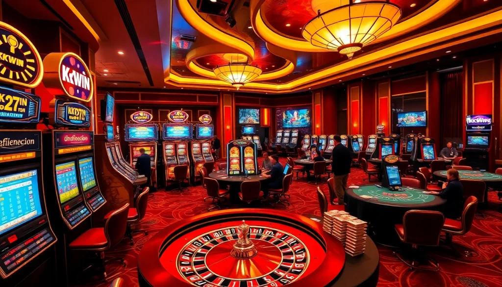 Experience the excitement at kkwin.co.com's luxury casino with vibrant games and engaging players.