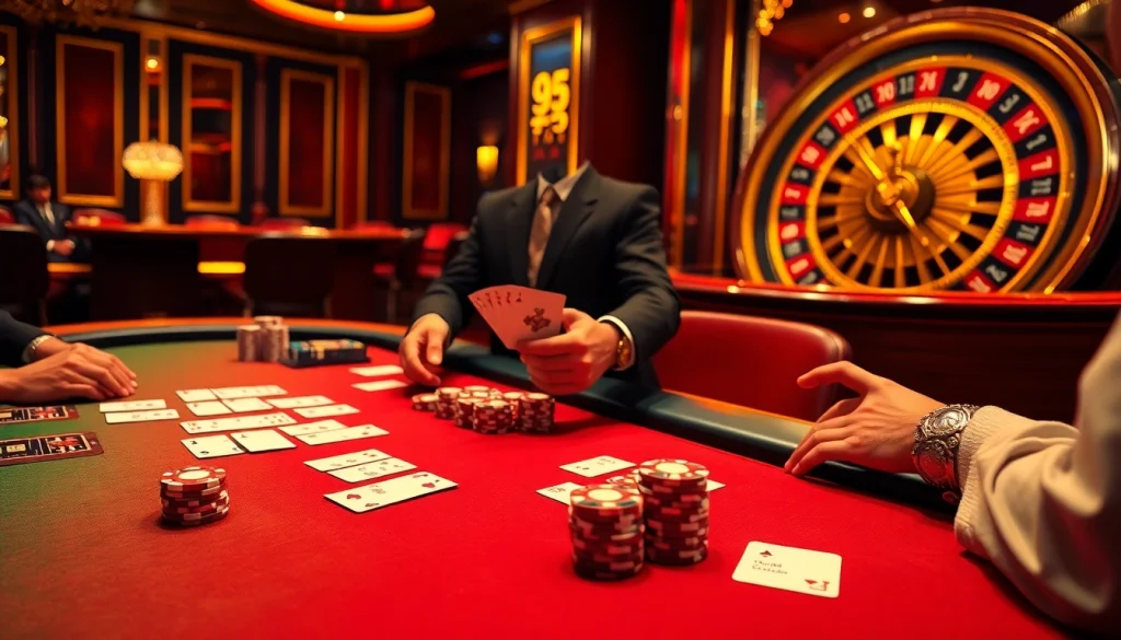 Experience the thrill of gambling at God345's luxurious casino tables.