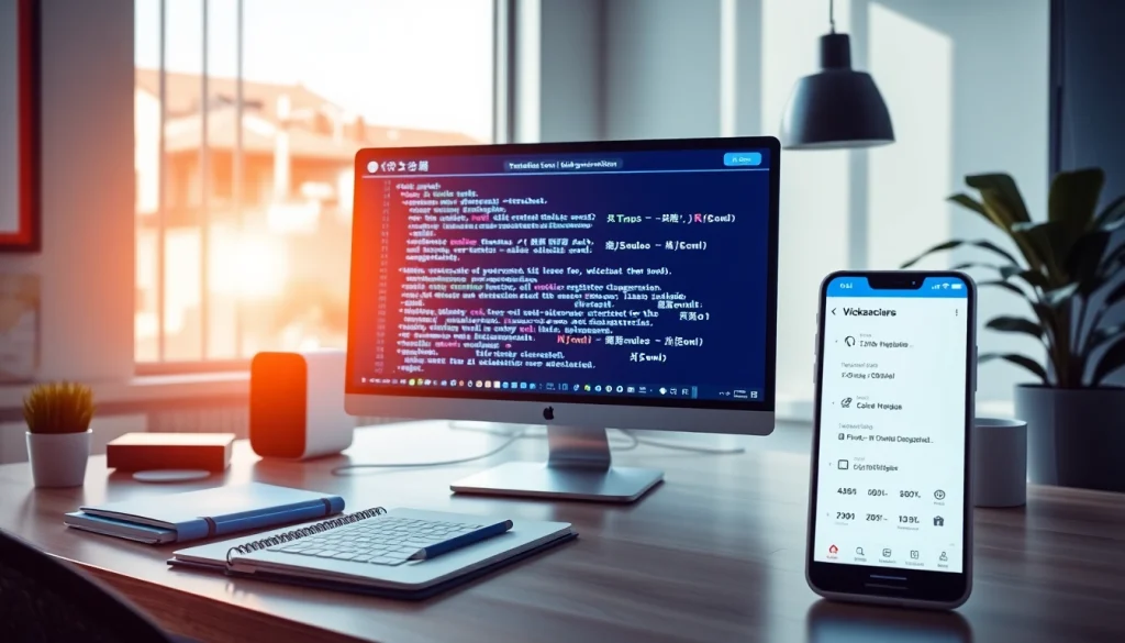 Youdao翻译 software in a modern workspace, showcasing AI-driven language translation tools and interfaces.