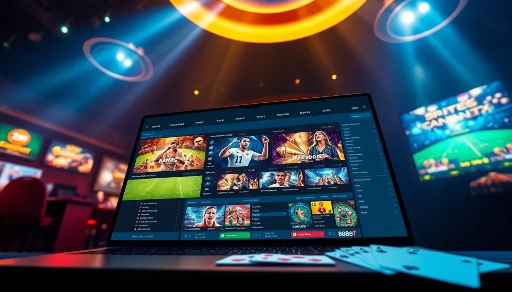 Experience the vibrant digital gaming scene at 888b.bet with diverse betting options and engaging visuals.