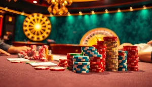 Action-packed poker game featuring xx88-themed decor with vibrant colors and casino atmosphere.