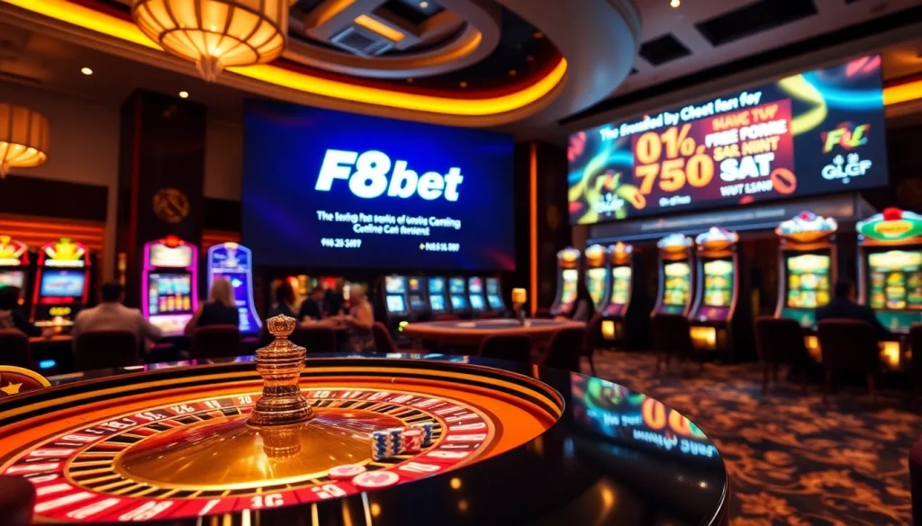 Engaging players enjoying F8bet gaming experience at luxurious casino table.