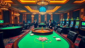 Experience the excitement of online gambling at https://mm88.today/ with luxurious casino elements and vibrant games.