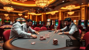 Experience thrilling poker action at GK88 casino with vibrant tables and professional players.