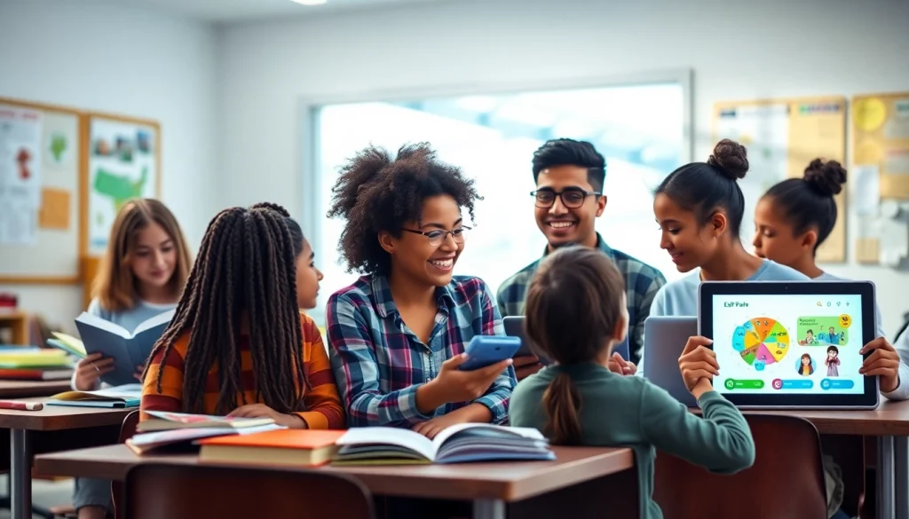 Engaged students in a modern classroom highlighting education innovation and collaboration.