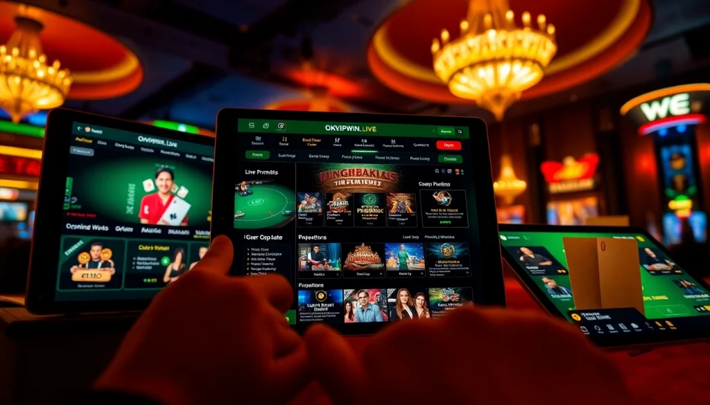 Engaging online gambling experience at okvipwin.live with modern casino games and promotions.