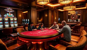 Experience the excitement of high-stakes gaming with a luxurious 789P-themed casino scene.