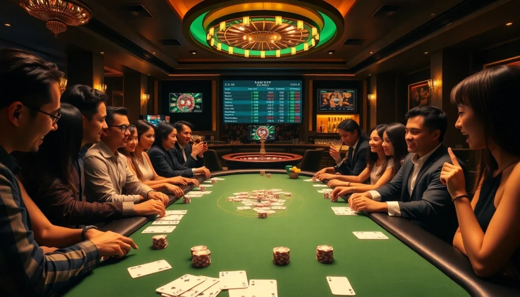 Gambling action at a casino table with link alternatif sbobet betting options displayed, capturing excitement and luxury.