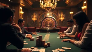 Experience the excitement of poker at a luxury casino with elements of porn ai.