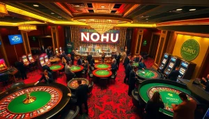 Experience the thrill of gaming at NOHU, where exquisite craft cocktails meet vibrant casino action.