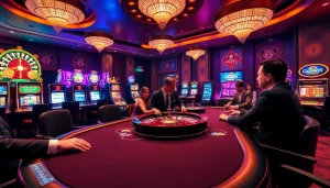 Hòa mình vào trải nghiệm chơi game mạnh mẽ tại https://luck8.com với cảnh bàn poker sang trọng.