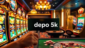 Experience the thrill of gambling with enticing slots at depo 5k gaming tables and vibrant casino visuals.