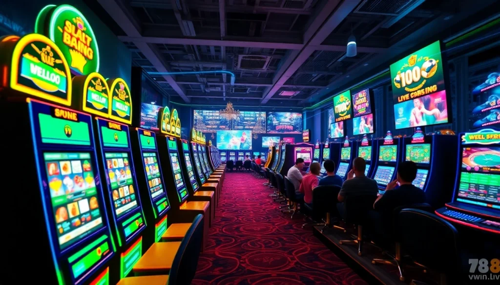 Experience the thrill of online gaming at hello88win.live with vibrant visuals of exciting casino games and sports betting.