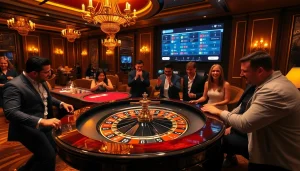Experience thrilling casino excitement with https://vaoluoitv.it.com, featuring intense gameplay at a roulette table.