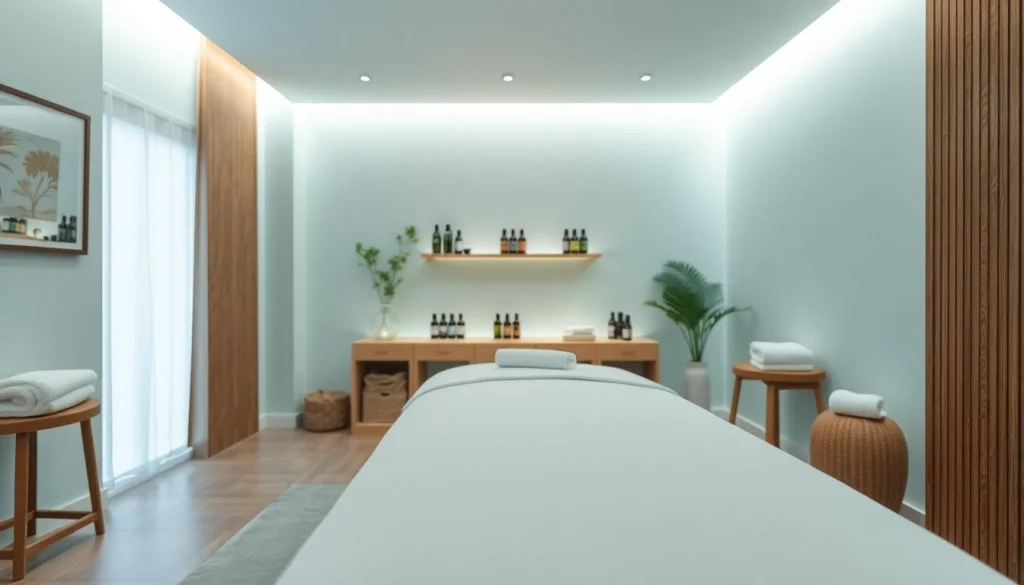 초대하는 분위기와 전문적인 설정이 갖춰진 수원마사지 치료실