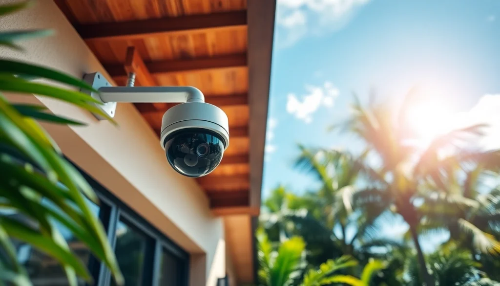 Cámaras de seguridad en Guanacaste mejorando la seguridad del hogar con tecnología moderna.