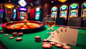 Vivez l'excitation des meilleurs casinos en ligne avec des roues de roulette vibrantes et des jeux de poker élégants.